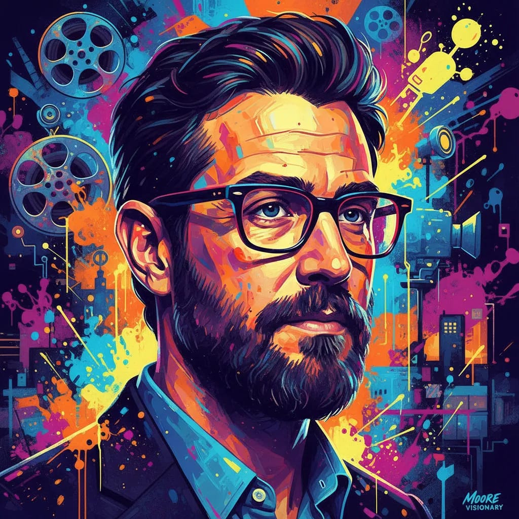 Artistic portrait of Rich Moore