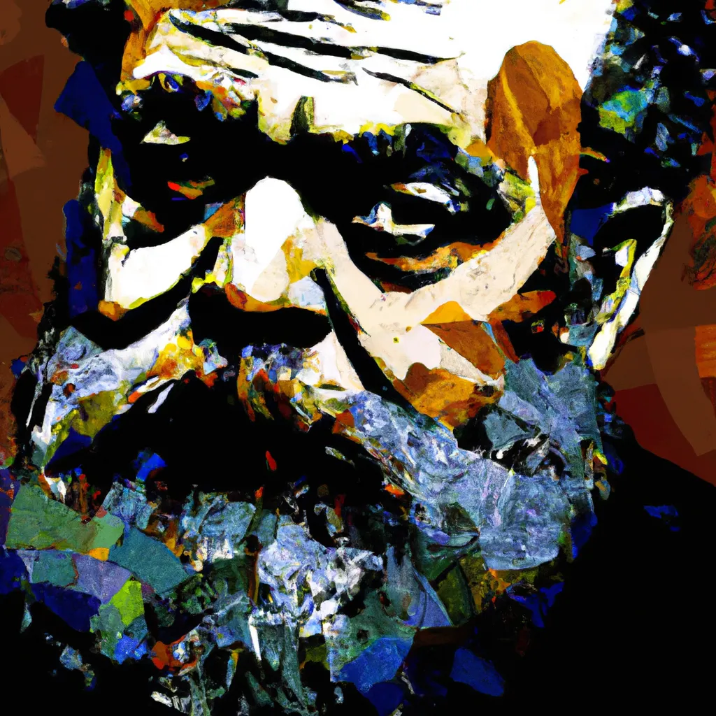 Artistic portrait of Aleksander Bach