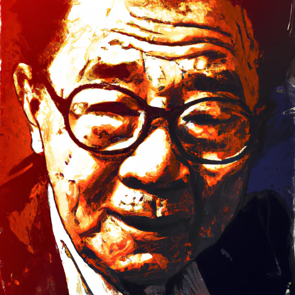 Artistic portrait of Akira Kurosawa