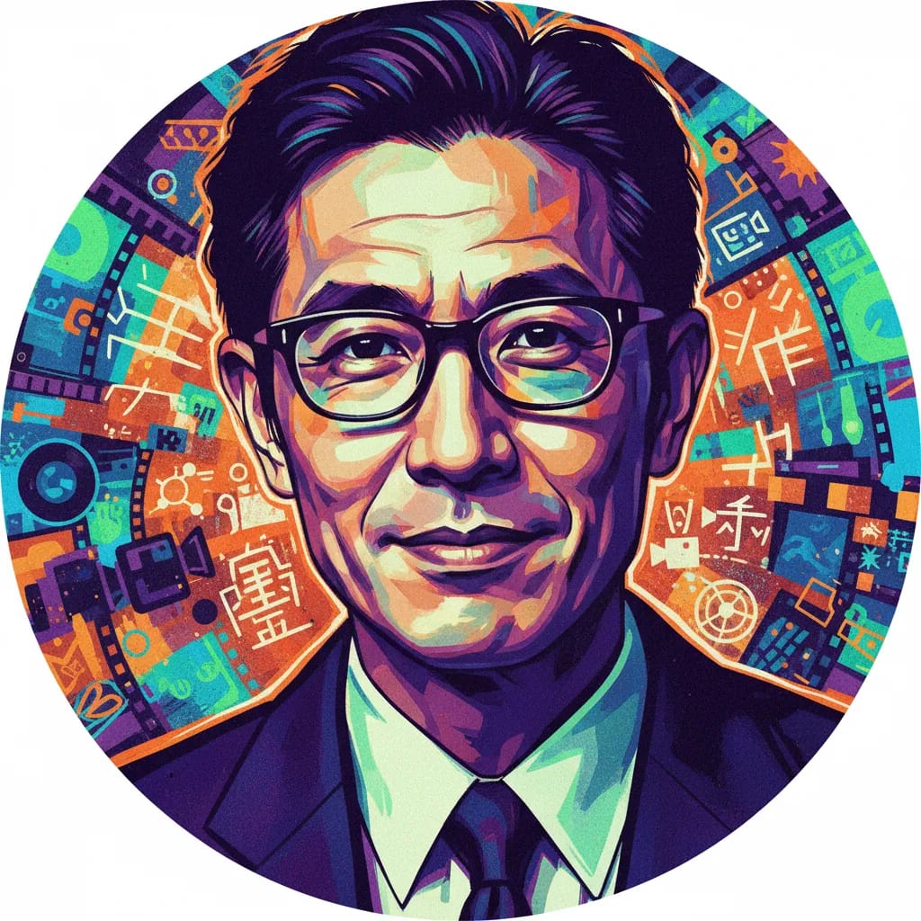 Artistic portrait of Tensai Okamura