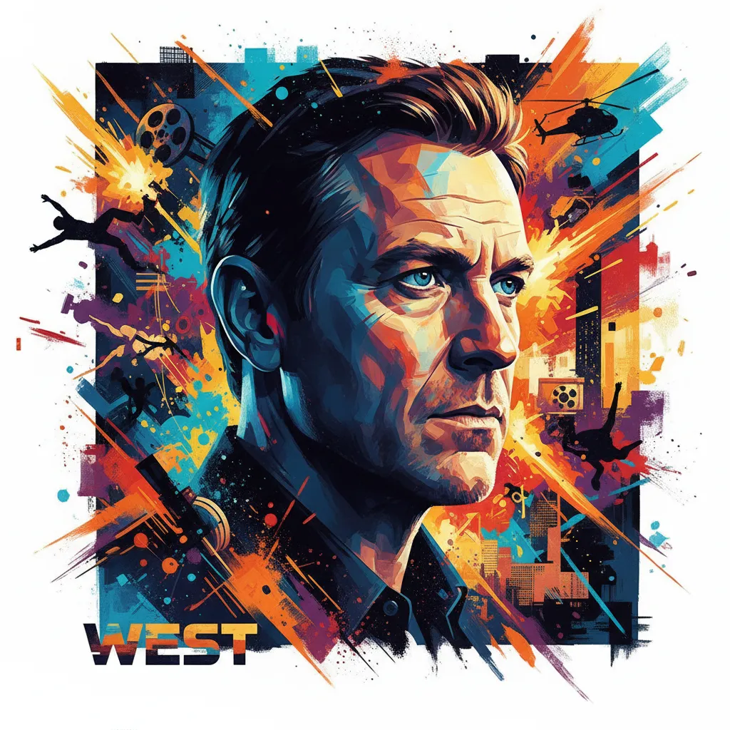 Artistic portrait of Simon West
