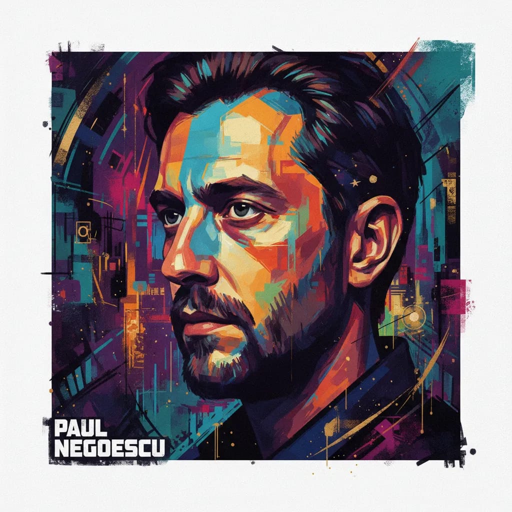 Artistic portrait of Paul Negoescu