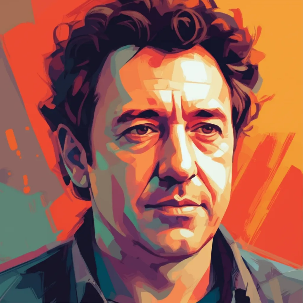 Artistic portrait of Pablo Larraín