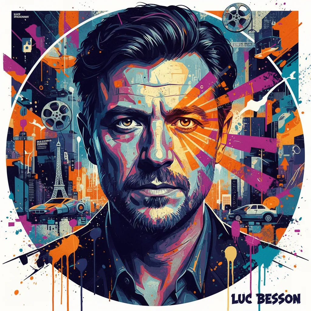Artistic portrait of Luc Besson