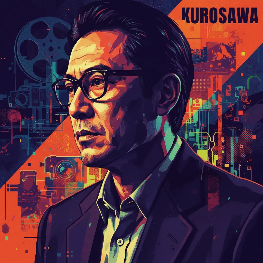 Artistic portrait of Kiyoshi Kurosawa