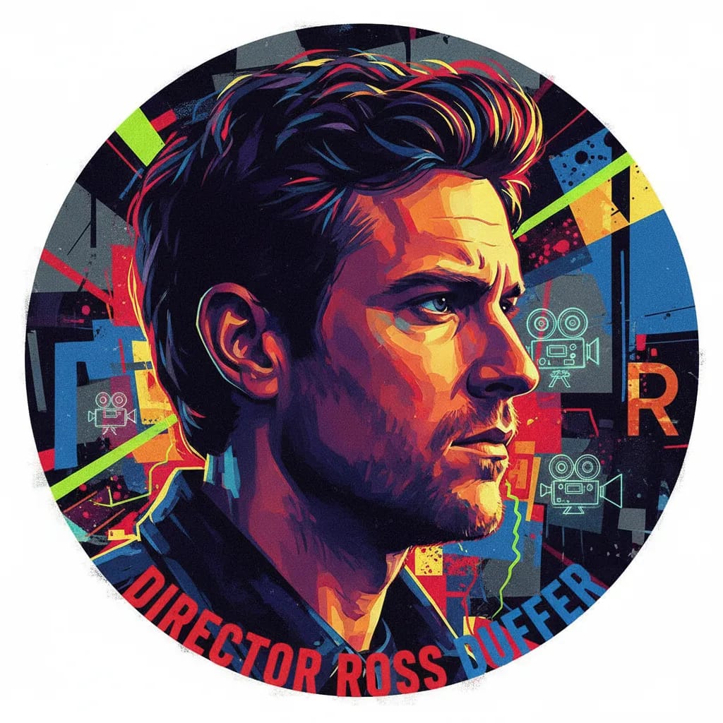 Artistic portrait of Ross Duffer