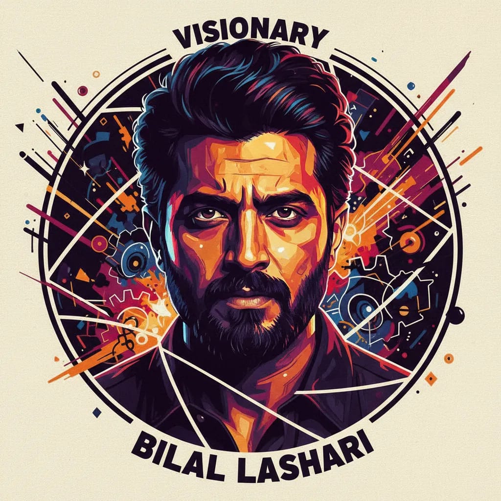Artistic portrait of Bilal Lashari