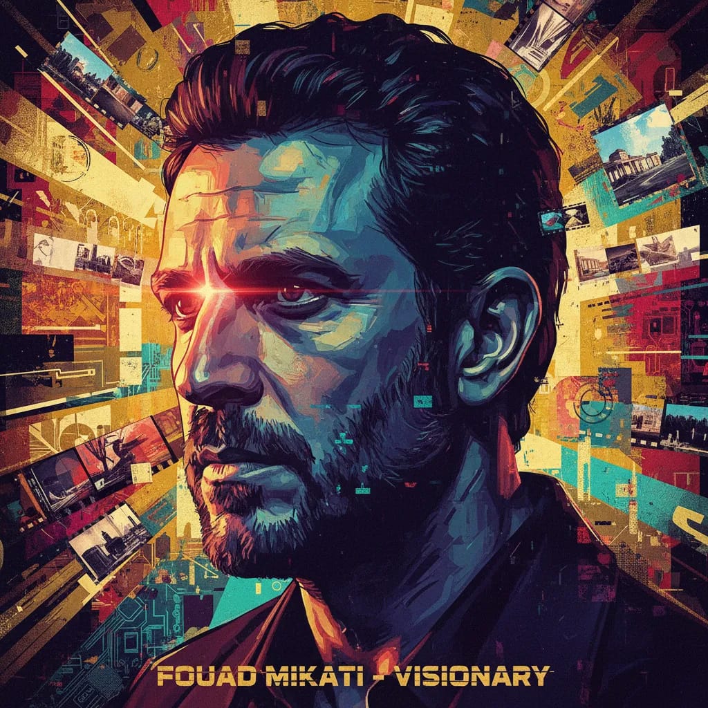 Artistic portrait of Fouad Mikati