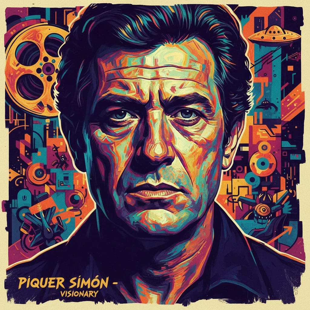 Artistic portrait of Juan Piquer Simón