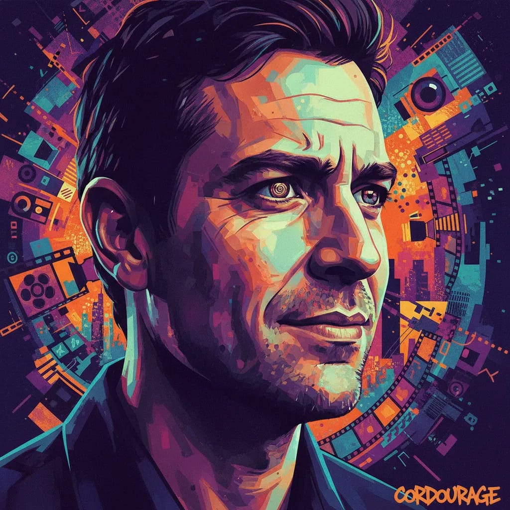 Artistic portrait of Sebastián Cordero