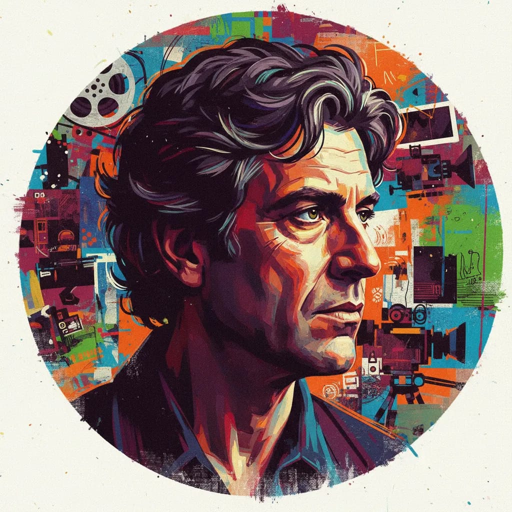 Artistic portrait of Julian Schnabel