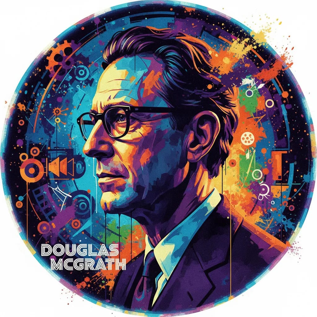 Artistic portrait of Douglas McGrath