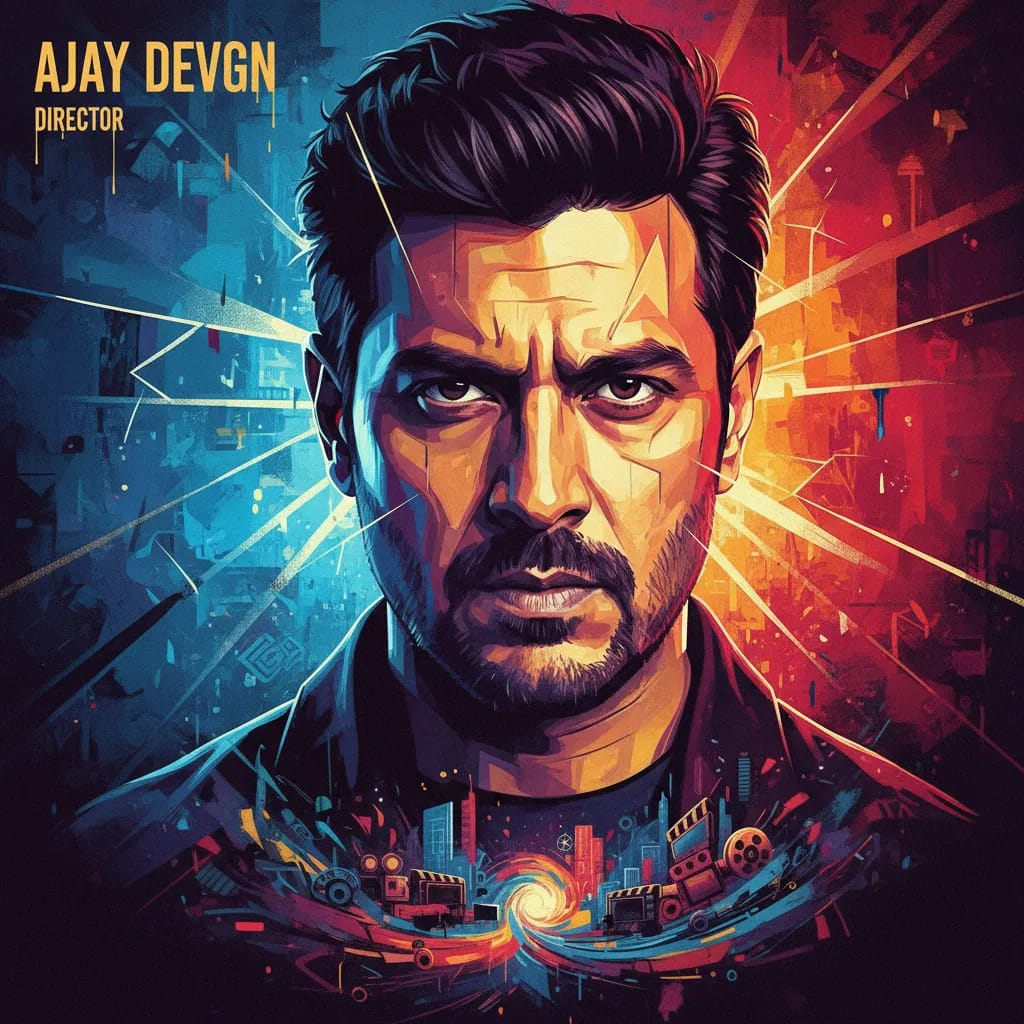 Artistic portrait of Ajay Devgn