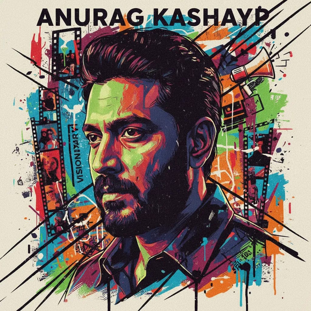 Artistic portrait of Anurag Kashyap