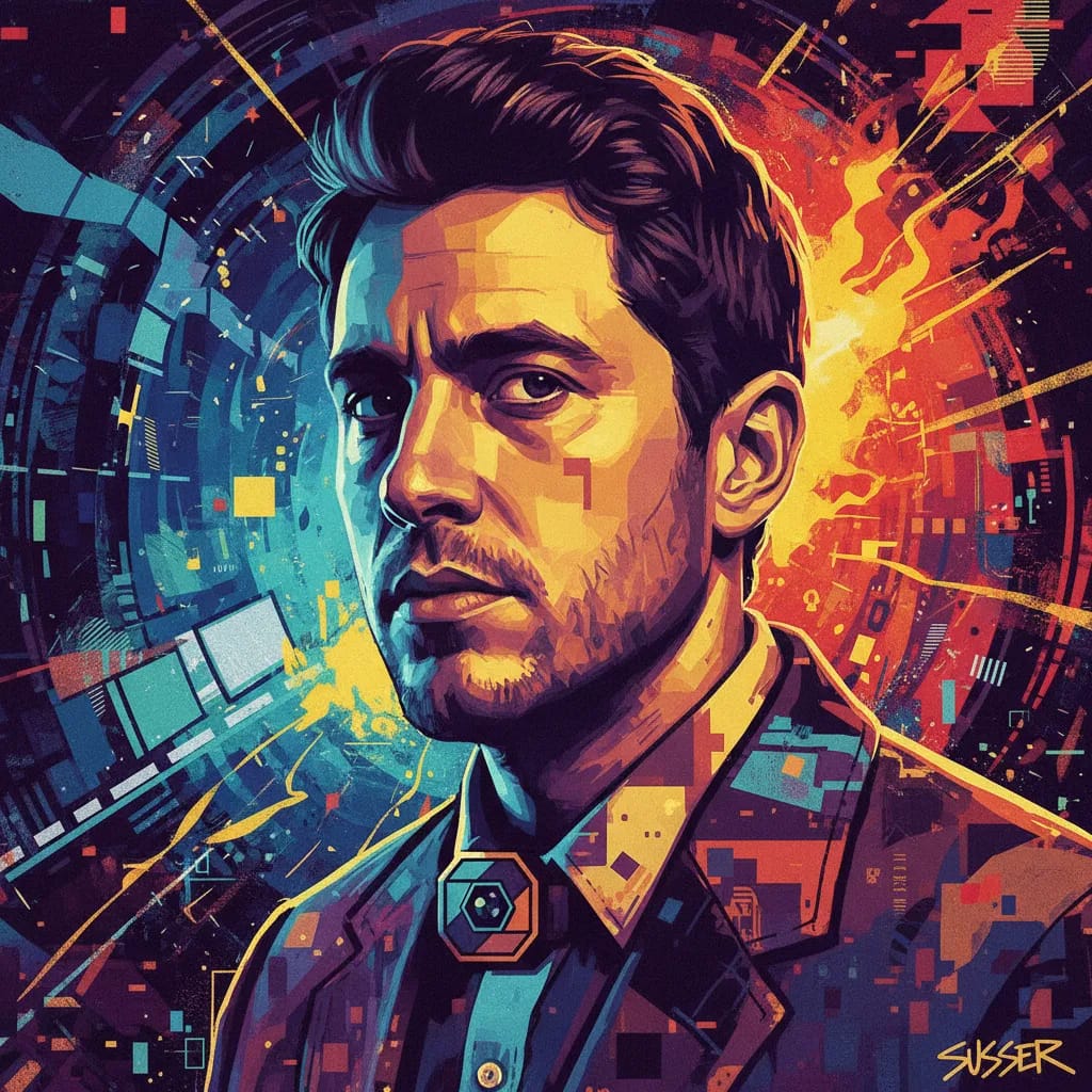 Artistic portrait of Spencer Susser