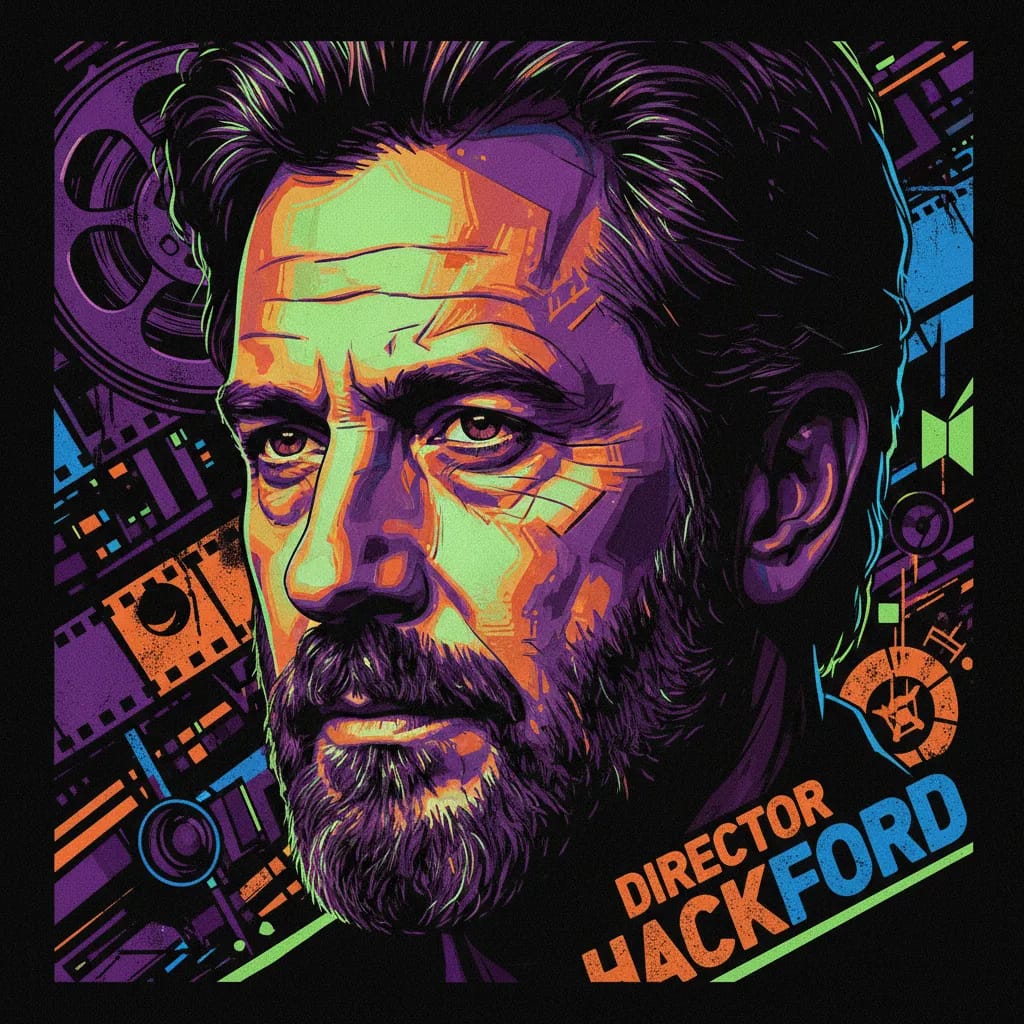 Artistic portrait of Taylor Hackford