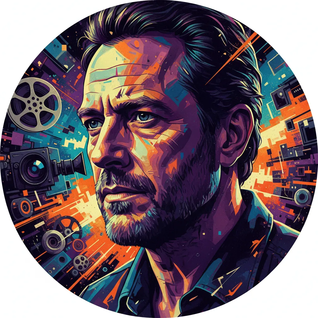 Artistic portrait of Stewart Raffill