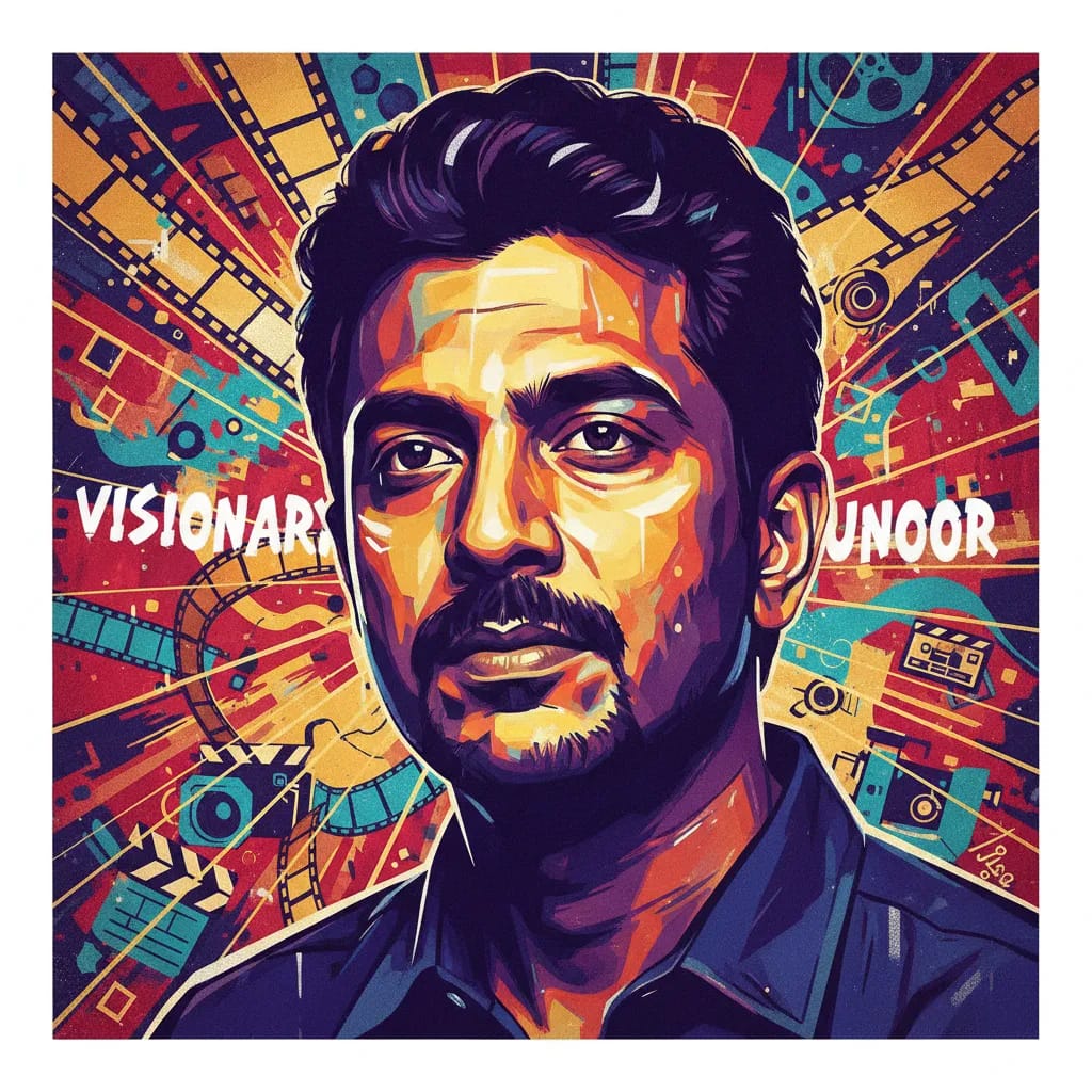 Artistic portrait of Nagesh Kukunoor