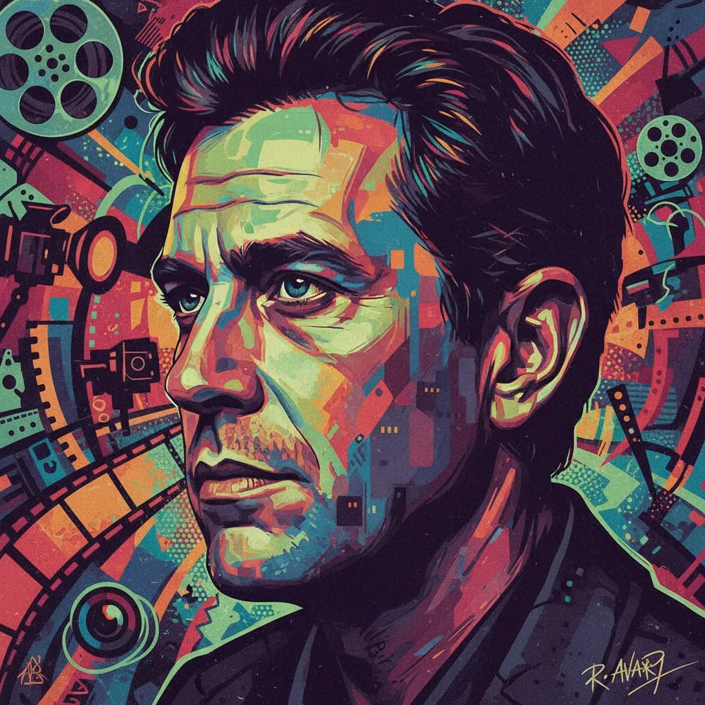 Artistic portrait of Roger Avary