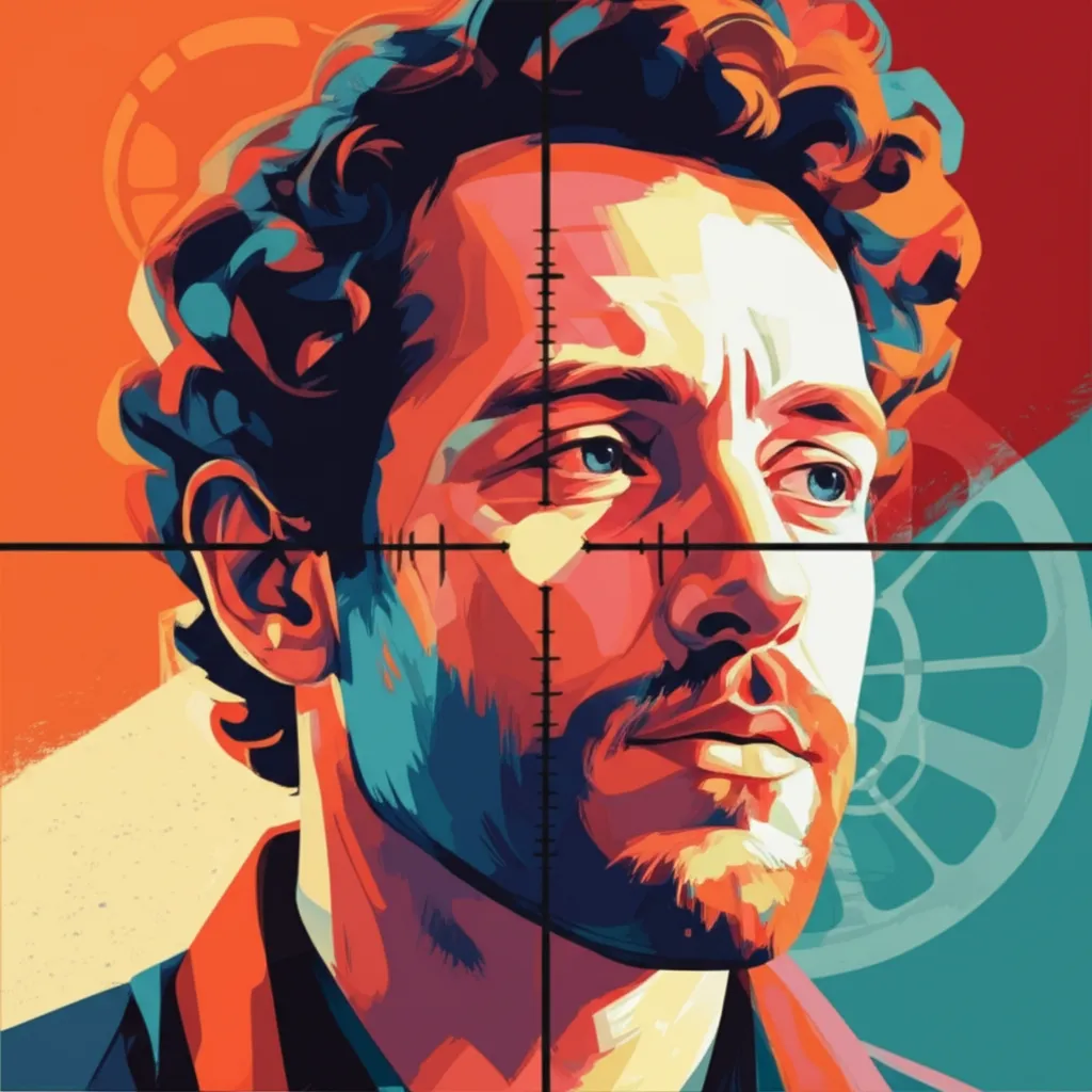 Artistic portrait of Josh Safdie
