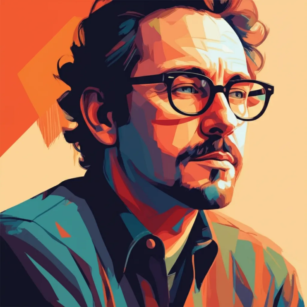 Artistic portrait of Albert Magnoli