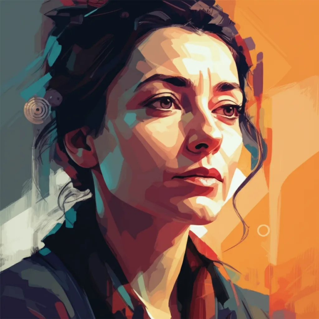 Artistic portrait of Jasmila Zbanic