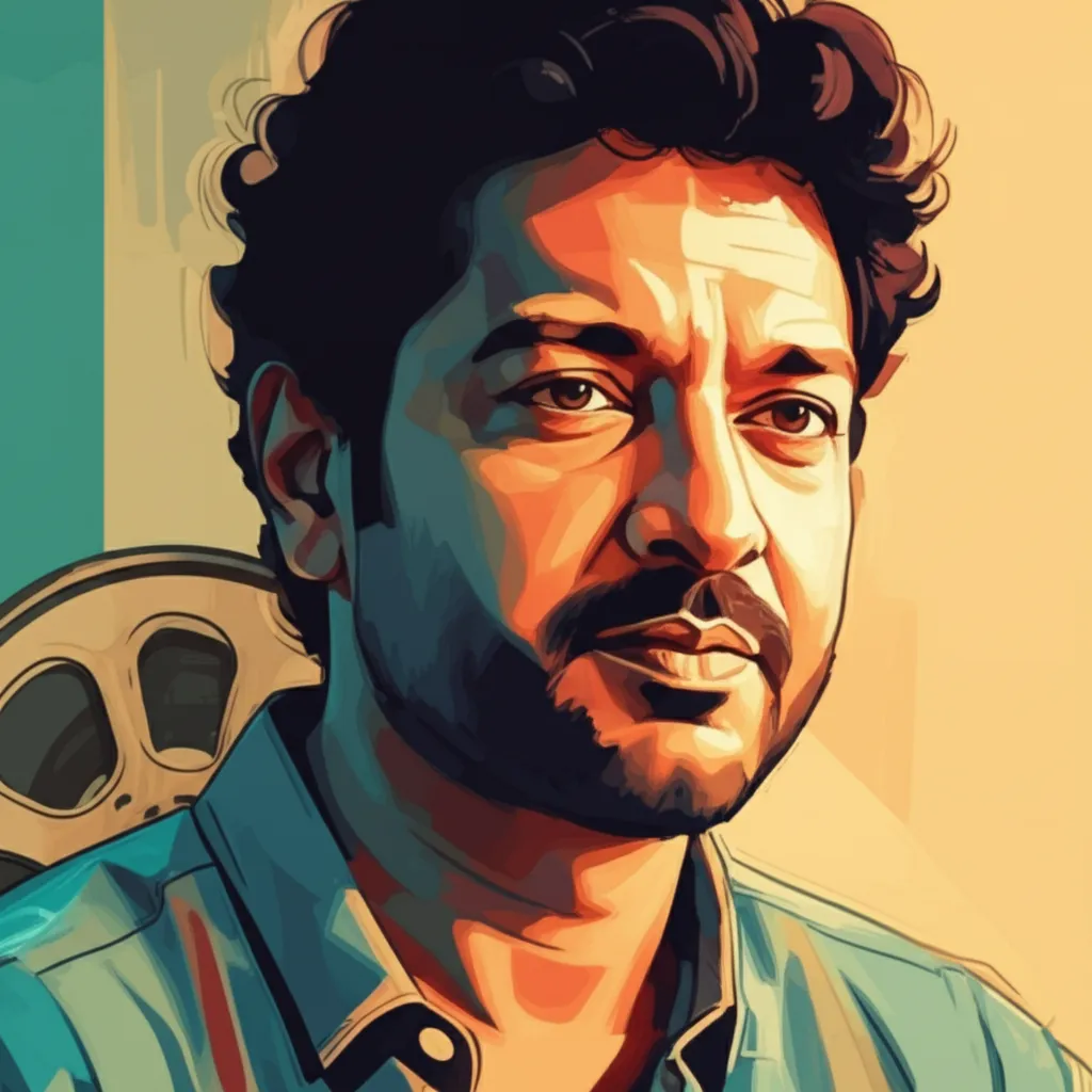 Artistic portrait of Raj Nidimoru