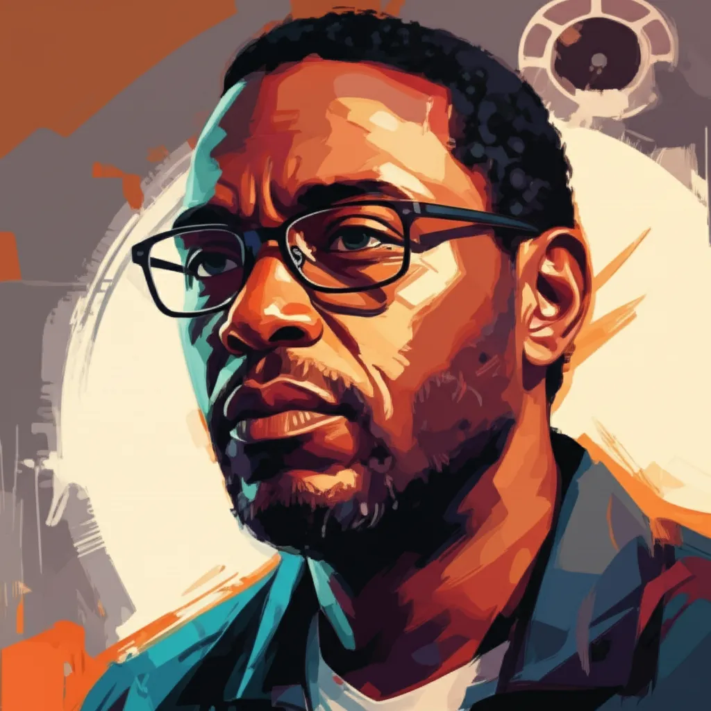 Artistic portrait of Albert Hughes