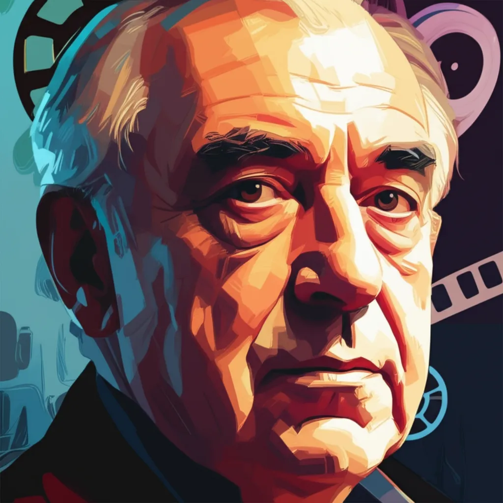Artistic portrait of Mike Leigh