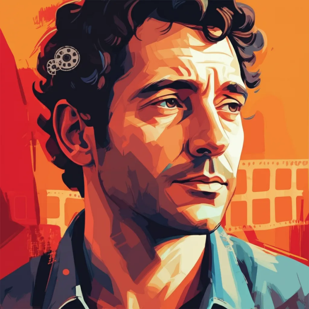 Artistic portrait of Olivier Nakache