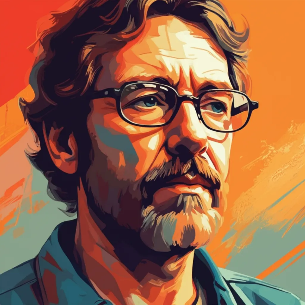 Artistic portrait of Sam Firstenberg