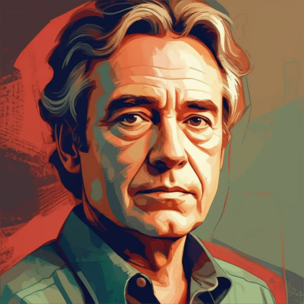 Artistic portrait of Richard Franklin