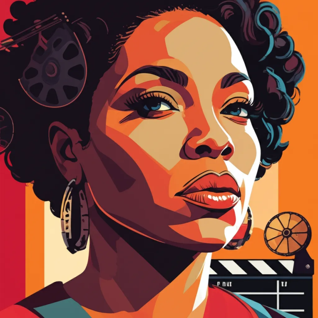 Artistic portrait of Ava DuVernay