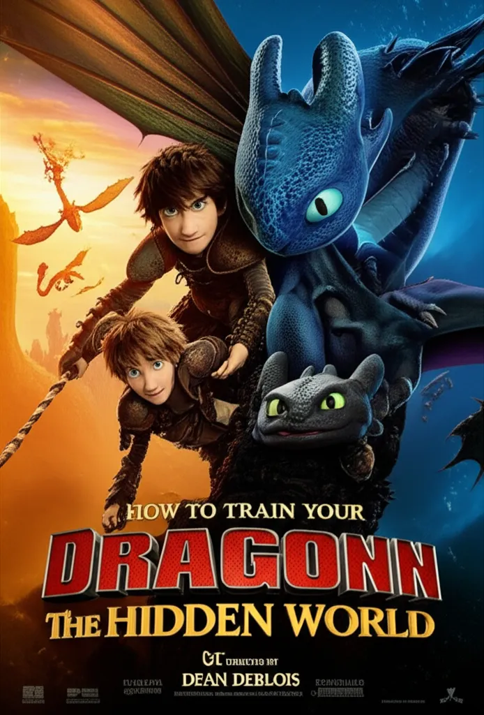 Poster for How to Train Your Dragon: The Hidden World