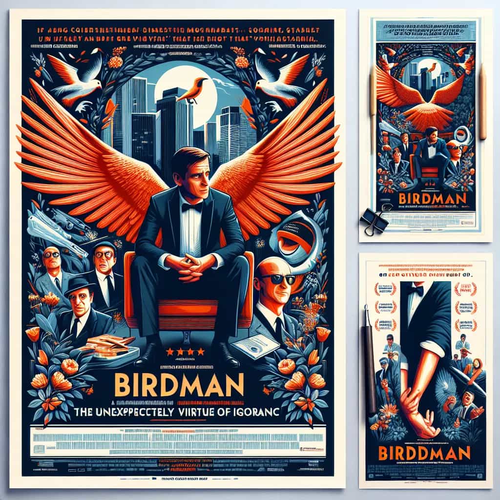 Poster for Birdman or (The Unexpected Virtue of Ignorance)