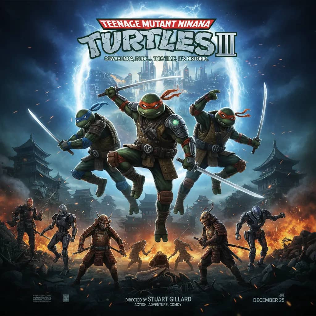 Poster for Teenage Mutant Ninja Turtles III