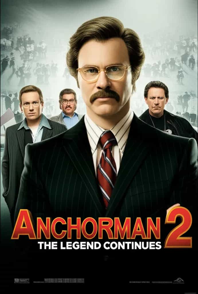 Poster for Anchorman 2: The Legend Continues