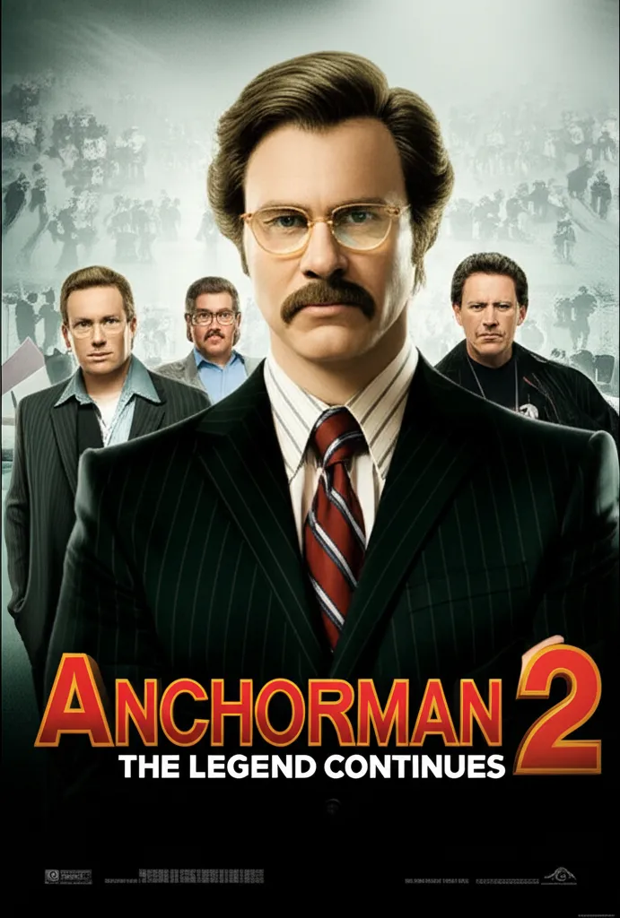 Anchorman 2: The Legend Continues poster