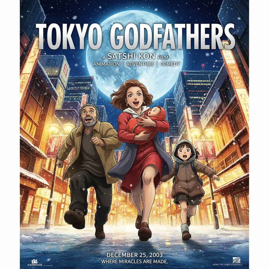Poster for Tokyo Godfathers