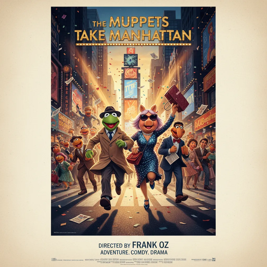 The Muppets Take Manhattan poster