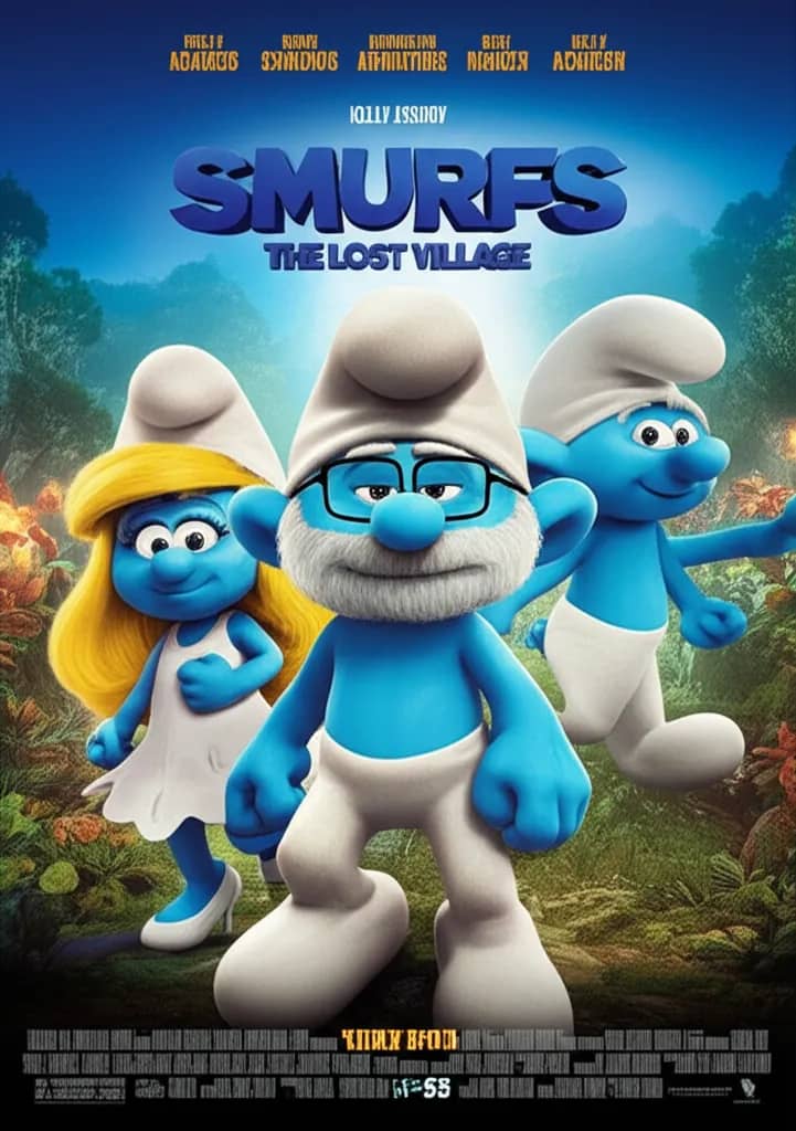 Poster for Smurfs: The Lost Village