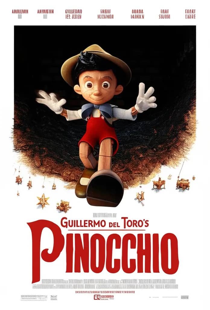 Poster for Guillermo del Toro's Pinocchio