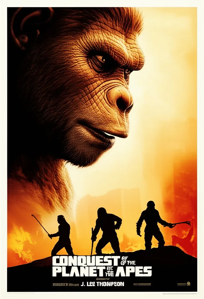 Conquest of the Planet of the Apes poster