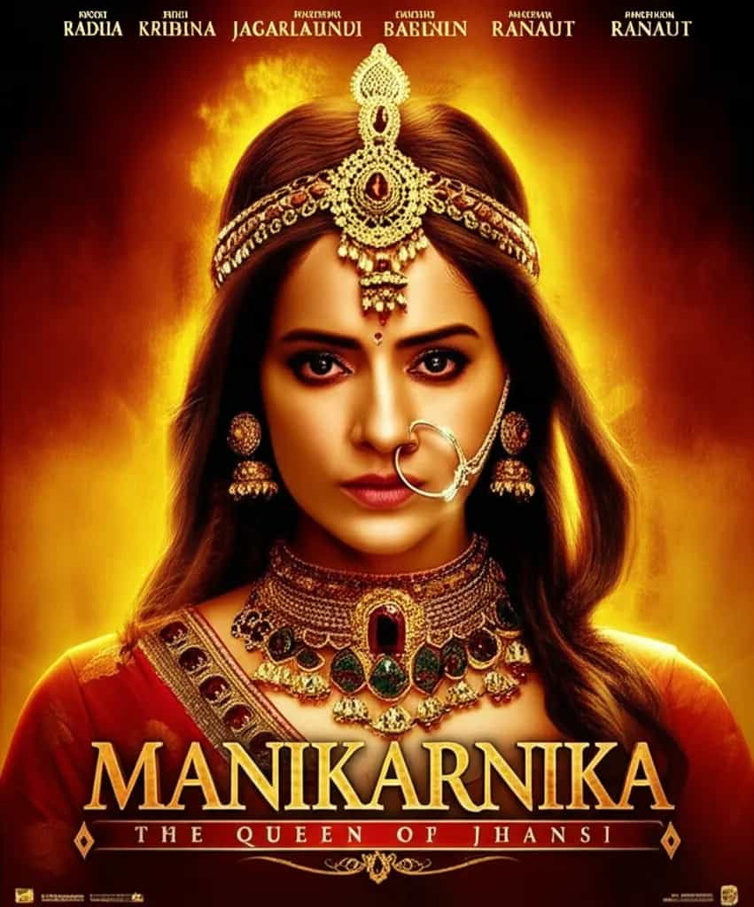 Poster for Manikarnika: The Queen of Jhansi