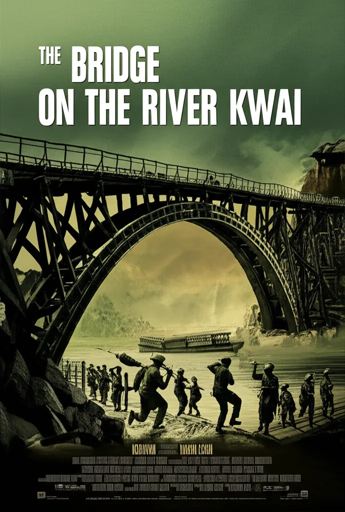 The Bridge on the River Kwai poster