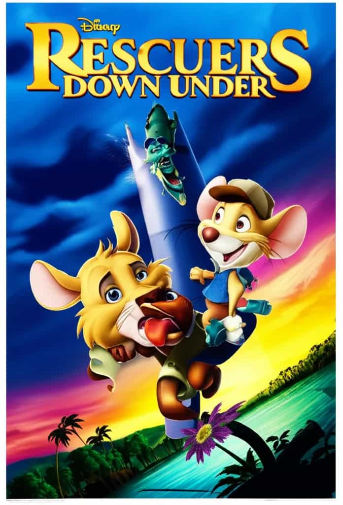 Poster for The Rescuers Down Under
