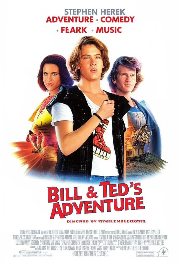 Poster for Bill & Ted's Excellent Adventure