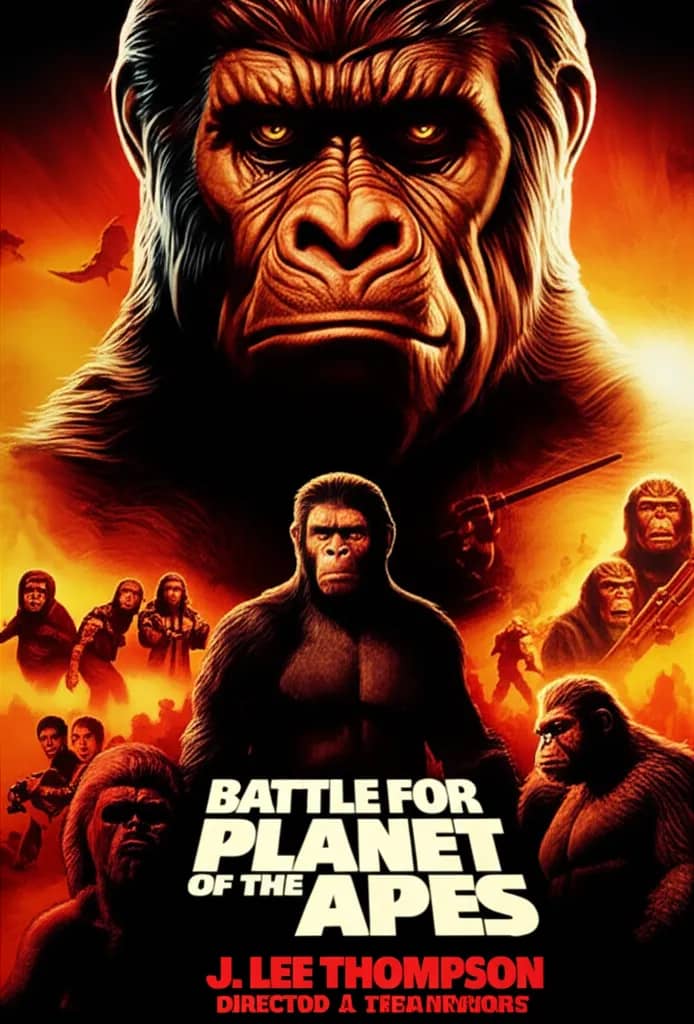 Poster for Battle for the Planet of the Apes