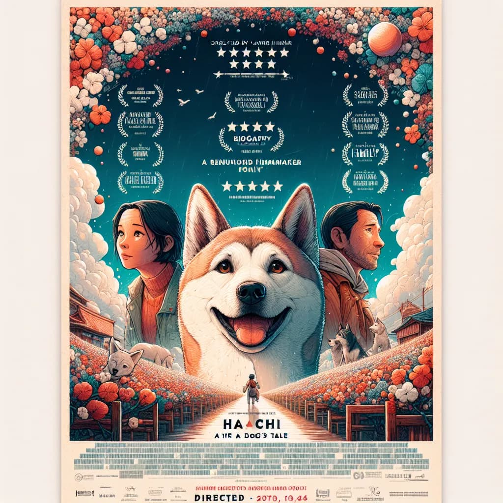 Poster for Hachi: A Dog's Tale