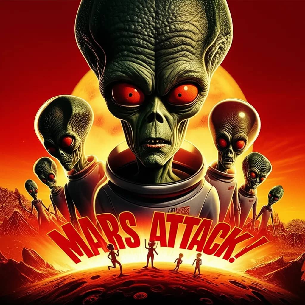 Poster for Mars Attacks!